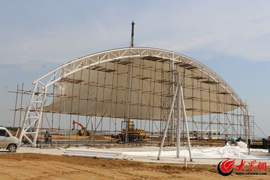 日照露營(yíng)裝備展施工現(xiàn)場(chǎng)如火如荼(圖1) 日照露營(yíng)裝備展施工現(xiàn)場(chǎng)如火如荼(圖1)